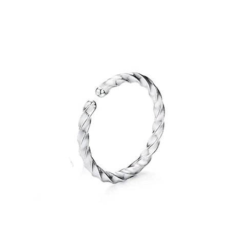 Stainless Steel Twist Nose Ring Spiral Hoop Body Piercing Jewelry Ear Cartilage Stud For Men Women Simple Punk Accessories