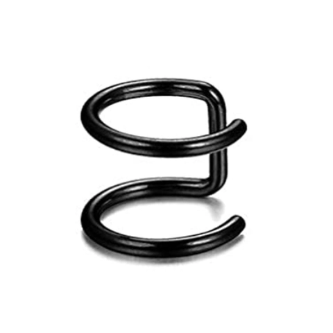 Koreanischer Stil Edelstahl Doppelschicht Ohrklemmen Ohne Piercing C Form U Form Ohrknorpel Clip On Ohrringe Schmuck