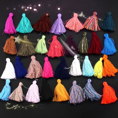 Handmade Cotton Tassels For DIY Jewelry Bookmark Crafting Multicolored Small Fringe Pendants For Garment Decoration Accessories