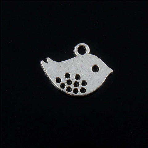 Antique Silver Alloy Peace Dove Bird Shaped Pendant With Hollow Design For DIY Jewelry Making Accessories Crafting Charms