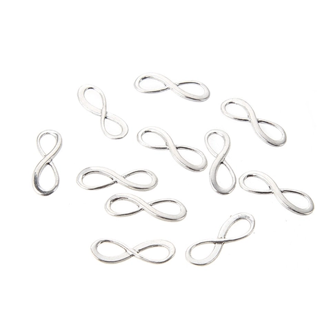 Antique Silver Alloy Infinity Symbol Connector Pendants Geometric Infinity Charms For DIY Necklace Bracelet Jewelry Making Accessories