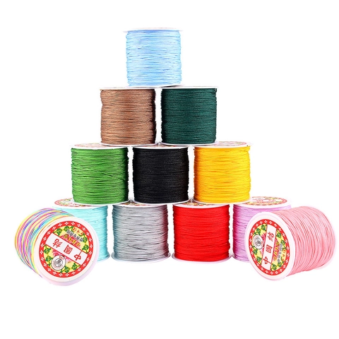 Geflochtene Nylonschnur Für Die Schmuckherstellung Buntes Garn DIY Armband Halskette Chinesische Knotenschnur Bastelbedarf