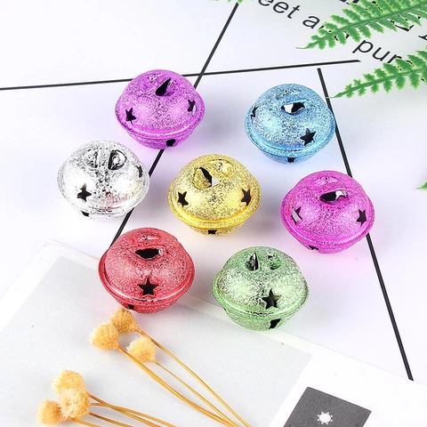 Eisen Metall Stern Ausschnitt Weihnachten Jingle Bells Für DIY Handwerk Feiertag Baum Hängen Ornamente Party Dekorationen Eisen Glocke