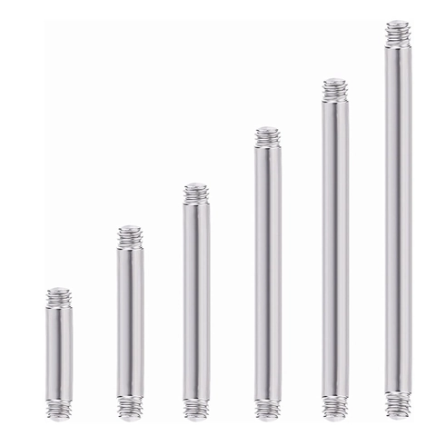 316L Stainless Steel Tongue Ring Bar Replacement Straight Barbell For Ear Dimple Piercing Unisex Body Jewelry Accessories