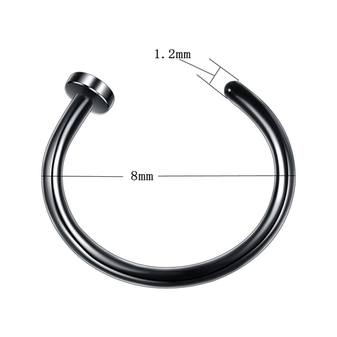 Edelstahl Nasenringe Septum Piercing Schmuck C-Form U-Form Fake Piercing Für Herren Damen Body Jewelry Accessoire