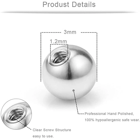 Stainless Steel Fake Piercing Body Jewelry Cones Balls Adhesive Stickers Alcohol Pads Punk Unisex Nose Lip Studs