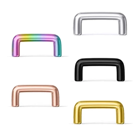Stainless Steel U-Shaped Nose Ring Retainer Invisible Body Piercing Jewelry For Men Women Gold Silver Black Rainbow Rose Gold
