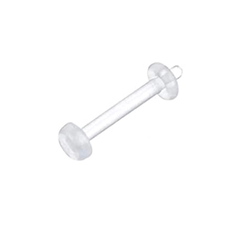 Acrylic Bioflex Lip Stud Piercing Retainers Clear Flesh Invisible Flexible Body Jewelry For Work Medical Exams Unisex