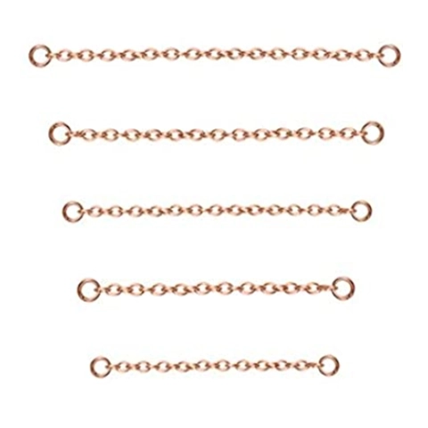 Catena in Metallo Lega per Piercing Naso Gioielli Orecchini Catena di Collegamento Con Anellini Chiusi Fai Da Te Accessori Gioielli