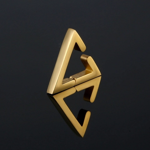 Punk Edelstahl Dreieck Ohrclips Für Herren Damen Minimalistisch Hip Hop Geometrische Ohrknochenclip Schmuck Ohne Piercing