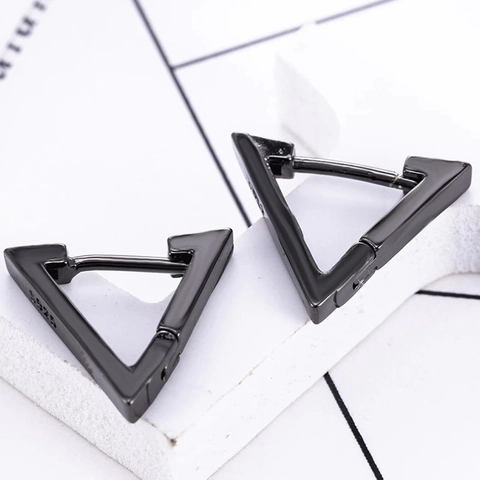 Punk Edelstahl Ohrstecker Für Herren Damen Schwarz Silber Gold Kreuz Feder Blitz Creolen Hängend Schmuck Zubehör