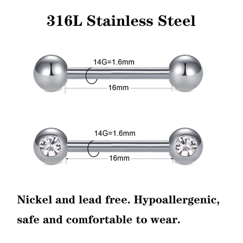 Professional Body Piercing Kit With 316L Stainless Steel Lip Rings Tongue Rings Needles Gloves Alcohol Pads Jewelry Tool