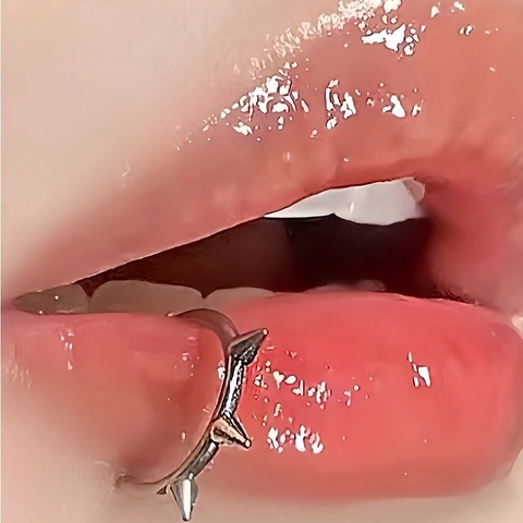 Roestvrij Stalen Lipring Piercing Sieraden Oorkraakbeen Studs Punk Spike Spiraal Ring Sieraden Voor Mannen Vrouwen Zilveren Kleur