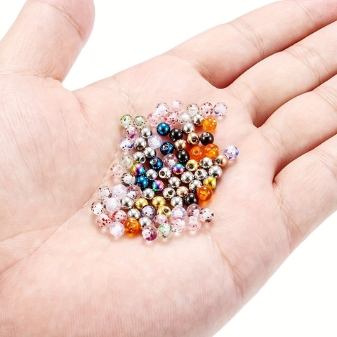 Bolas de Repuesto para Piercing Corporal de Acero Inoxidable 316L y Acrílico Multicolor Purpurina Bola de Tornillo Accesorios de Joyería para Piercing