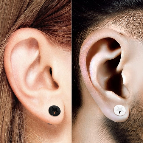 Silikon Ohr Plugs Tunnels Stern Muster Doppel Flansch Ohr Stretching Gauges Für Damen Herren Körper Piercing Schmuck Schwarz Weiß
