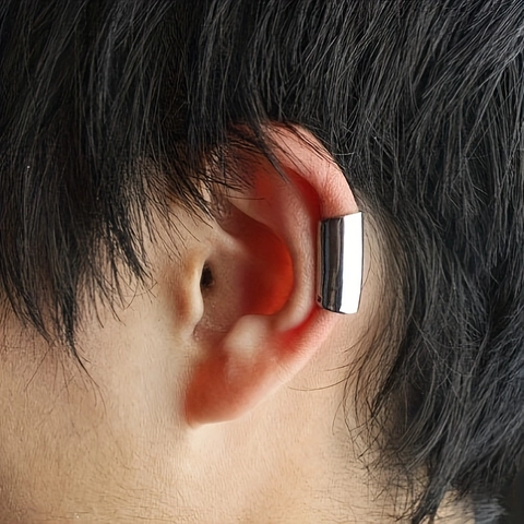Minimalist Stainless Steel Ear Cuff Non Pierced Clip On Earrings Geometric Polished Ear Bone Clip For Men Women Fashion Jewelry