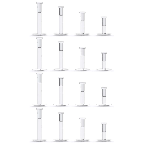 Bioflex Acrylic Clear Labret Studs Invisible Lip Rings Earring Cartilage Tragus Piercing Retainers 16G Unisex Body Jewelry