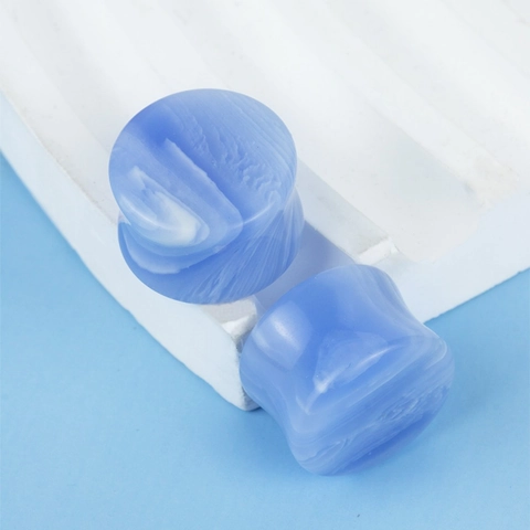 Natural Stone Ear Plugs Gauges Double Flared Stretching Piercing Jewelry For Men Women Agate Jasper Texture Polished Expanders