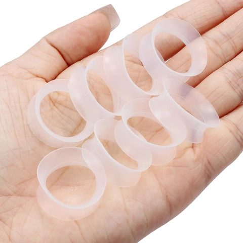 Flexible Silikon Ohrstecker Doppel Flared Flesh Tunnels Weich Transparent Body Piercing Schmuck Für Damen Herren Stretching Kit