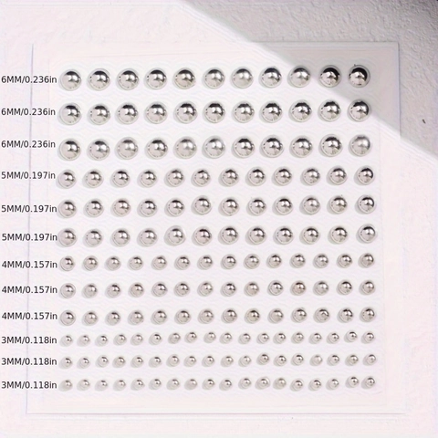 Zelfklevende Nep Piercing Stickers Metalen Bal Gezicht Sieraden Voor Lip Wenkbrauw Neus Goud Zilver Lichaam Edelstenen