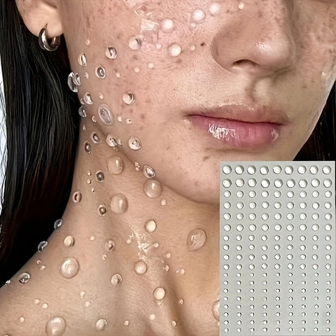 Adesivi per Gioielli da Viso Autoadesivi Strass Trasparenti Cristallo Adesivi Body Art Per Finto Piercing DIY Decorazione Trucco