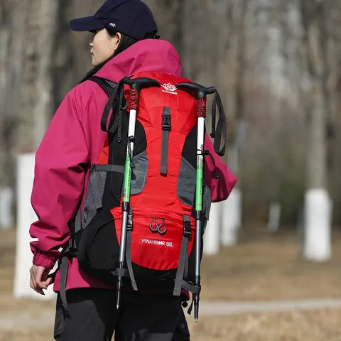 Zaino da Trekking All'aperto di Grande Capacità Impermeabile Leggero per Campeggio Viaggi Unisex Multivani Borsa Sportiva
