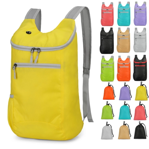 Zaino Sportivo Pieghevole Idrorepellente Nylon Ultraleggero Packable Daypack per Outdoor Trekking Viaggi Campeggio Ciclismo Unisex
