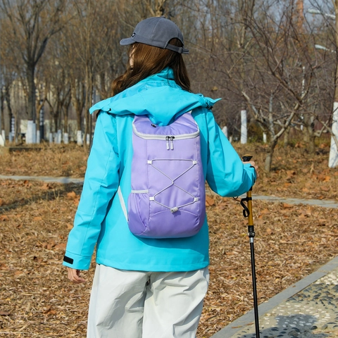 Mochila Deportiva al Aire Libre Repelente al Agua Plegable y Ligera Para Senderismo Acampada Viajes Mochila de Nailon Plegable Para Hombres Mujeres