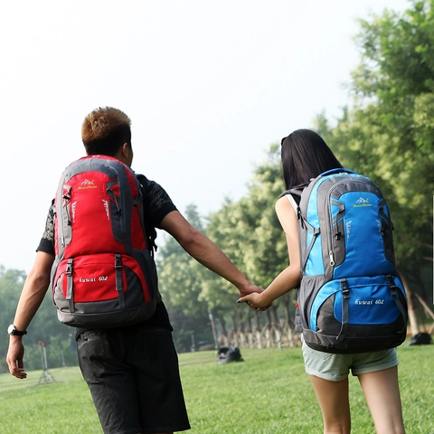 Professional Large Capacity Hiking Backpack For Men Women Waterproof Polyester Outdoor Travel Camping Sport Rucksack