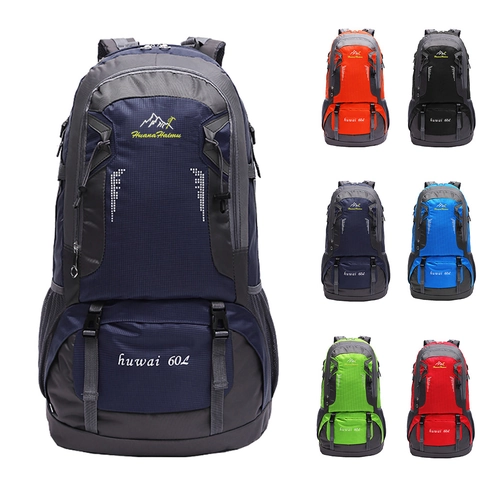 Zaino da Alpinismo All'aperto di Grande Capacità 60L per Uomo Donna Traspirante Impermeabile Trekking Viaggio Campeggio Daypack