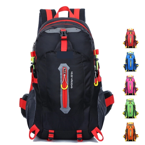 Waterproof Nylon Outdoor Hiking Backpack Large Capacity Travel Daypack For Men Women Camping Sports Bag