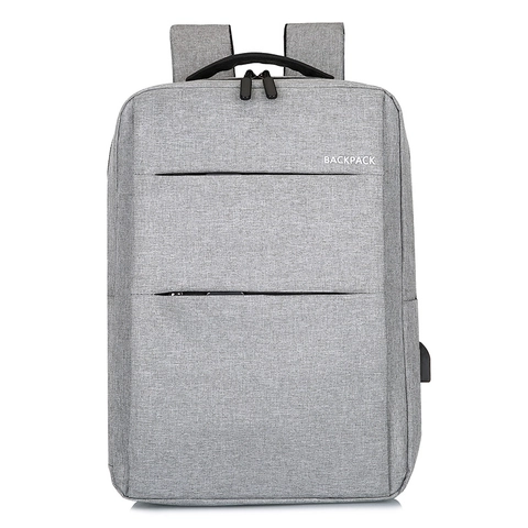 Mochila para Computadora Portátil de Negocios Con Puerto de Carga USB Tela Oxford Impermeable Gran Capacidad Bolso de Viaje Escolar Hombre Mujer