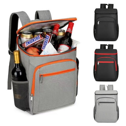 Mochila Térmica Grande Bolsa Nevera Impermeable Térmica de Tela Oxford para Camping Picnic Mochila al Aire Libre Unisex