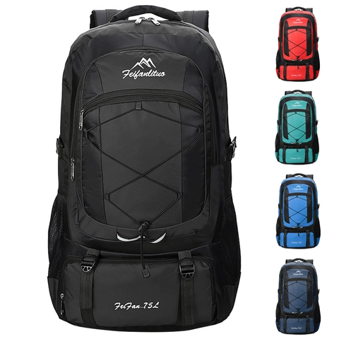Large Capacity Outdoor Hiking Backpack Waterproof Oxford Cloth Sport Daypack For Camping Climbing Travel Men Women
