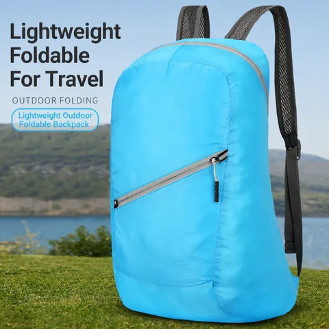 Ultra Lightweight Foldable Outdoor Backpack Water Resistant Portable Travel Daypack For Hiking Camping Sport Unisex Skin Bag