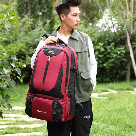 Large Capacity Outdoor Hiking Backpack Waterproof Travel Rucksack For Men Women Camping Trekking Sports Daypack