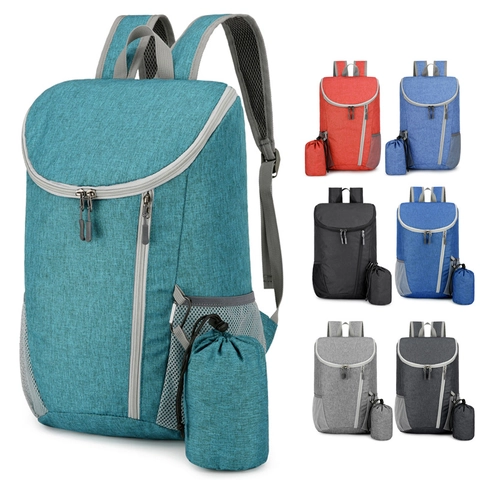 Leichter Faltbarer Wasserdichter Outdoor Wanderrucksack Für Reisen Sport Lässiger Tagesrucksack Mit Tragbarer Aufbewahrungstasche Aus Polyester