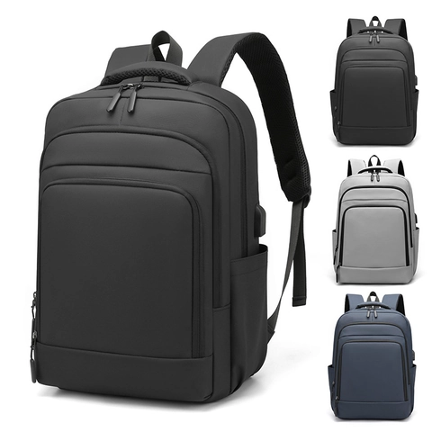 Mochila para Portátil de Negocios para Hombre Gran Capacidad Nailon Impermeable Bolsa de Viaje con Puerto de Carga USB