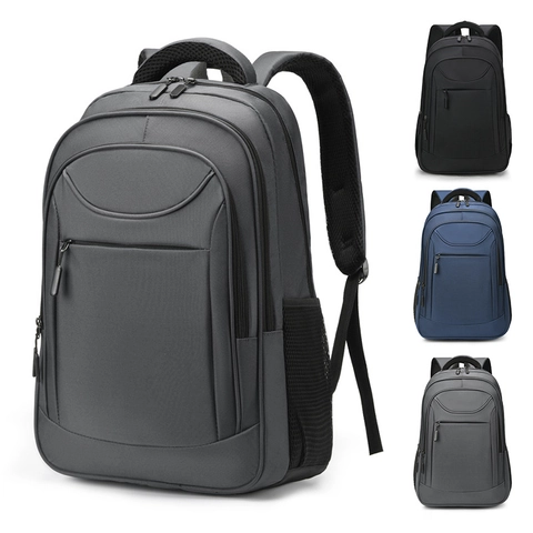 Zaino Porta PC Business Grande Capacità Tessuto Oxford Impermeabile Borsa da Viaggio Pendolare per Studenti Uomo Unisex
