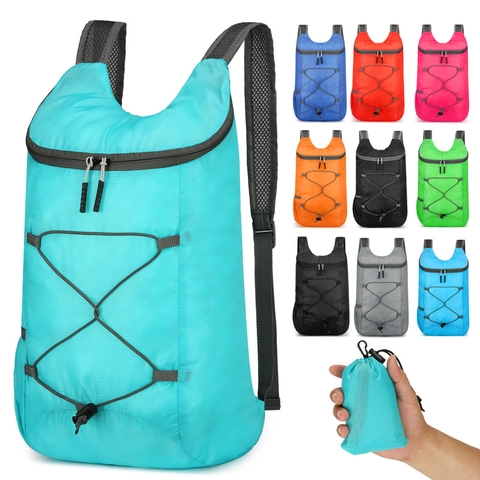 Ultralight Foldable Backpack Water Resistant Nylon Hiking Daypack For Outdoor Travel Sports Unisex Lightweight Portable Bag