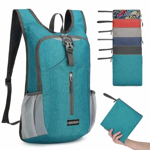 Leichter Faltbarer Outdoor Rucksack Aus Strapazierfähigem Oxford Stoff Großes Fassungsvermögen Wasserdichter Wanderrucksack Für Herren Damen