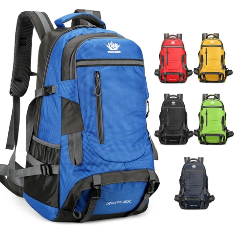Zaino Professionale da Montagna all'Aria Aperta Impermeabile in Nylon Ripstop Borsa da Trekking Leggera per Uomo Donna