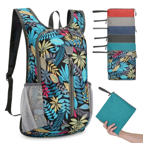 Sac à Dos de Plein Air Pliable Léger Sac de Jour de Sport Déperlant pour Randonnée Camping Alpinisme Voyage Sac d'École pour Hommes Femmes