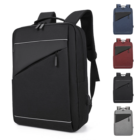 Mochila Profesional para Computadora Portátil de Negocios Resistente al Agua Con Puerto de Carga USB para Hombre Mujer Trabajo