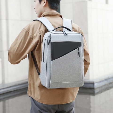 Mochila Profesional para Computadora Portátil de Negocios Resistente al Agua Con Puerto de Carga USB para Hombre Mujer Trabajo