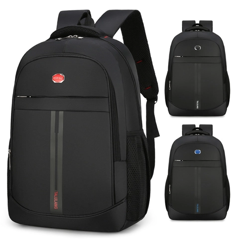 Large Capacity Business Backpack Laptop Bag Water Resistant Oxford Cloth Men Travel Rucksack Minimalist Urban Design Multi Compartment Computer Bag
