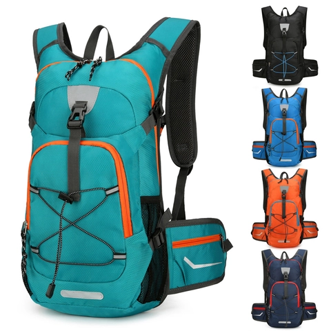 Zaino da Alpinismo Pieghevole Ultraleggero Impermeabile in Nylon per Ciclismo Escursionismo Borsa Sportiva con Striscia Riflettente