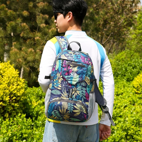 Mochila Profesional de Senderismo al Aire Libre Ligera Impermeable Tira Reflectante Camping Trekking Hombres Mujeres Bolsa