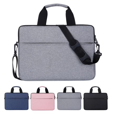 Maletín de Tela Oxford de Negocios Simple para Portátil Notebook Repelente al Agua Antigolpes Con Bandoulière Desmontable
