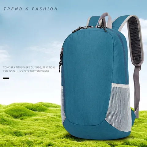 Zaino da Trekking in Nylon Impermeabile Leggero Zaino da Viaggio Pieghevole di Grande Capacità per Uomo Donna Borsa Sportiva